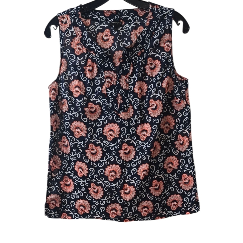 Talbots Floral Tamk Size 6